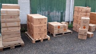 3500 kilo illegaal vuurwerk aangetroffen in Leiden en Wassenaar